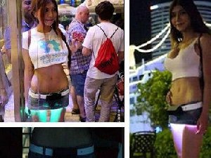 这个妹子会发光啊