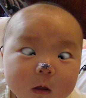 小孩搞笑图 你这瞪眼满分的